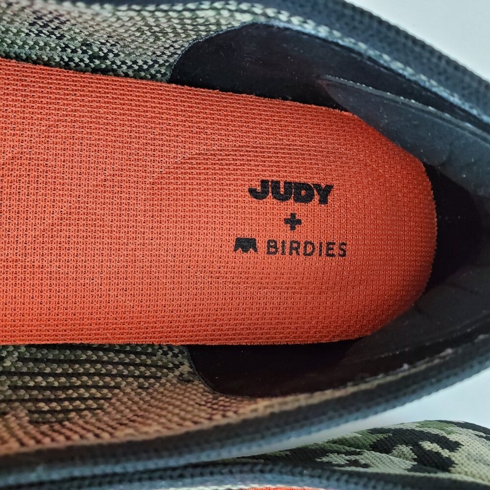 Judy + Birdies The Blackbird Limited Ed Shoes Camo Knit Flats Comfort Washable - Picture 7 of 7